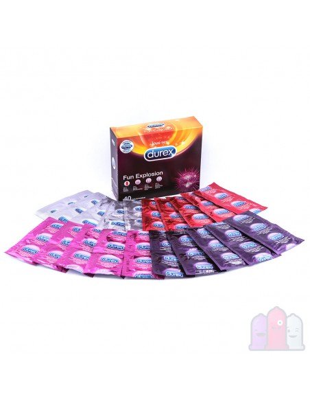 Durex Fun Explosion kondomer 40 st.