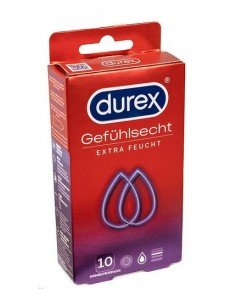 DUREX GEFÜHLSECHT EXTRA FEUCHT Kondome 10 Stück