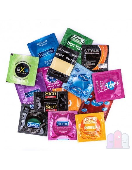 Set verschiedener Kondome Set 40 Stk.