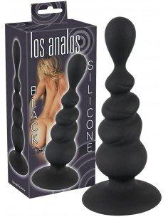 Los analos schwarzer Silikon-Analplug 2