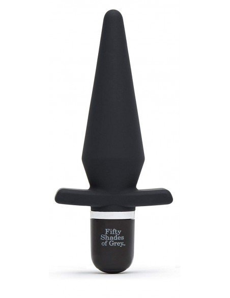 Fifty Shades of Grey Delicious Fullness Black Silicone Vibrating Anal Plug