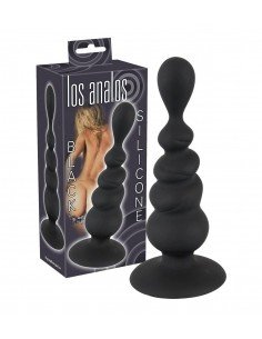 Los analos schwarzer Silikon-Analplug