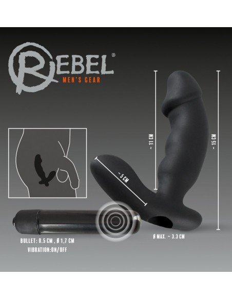 Rebel Cock-shaped vibe information