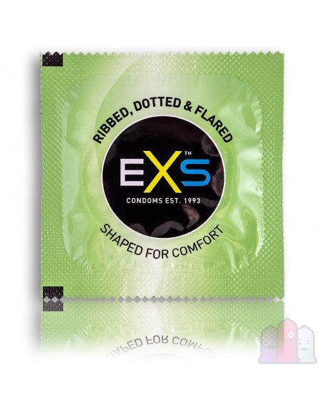 EXS Ribbed & Dotted Kondom