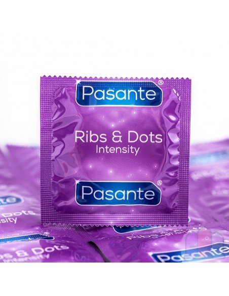 Pasante Intensity Ribs & Dots Kondome