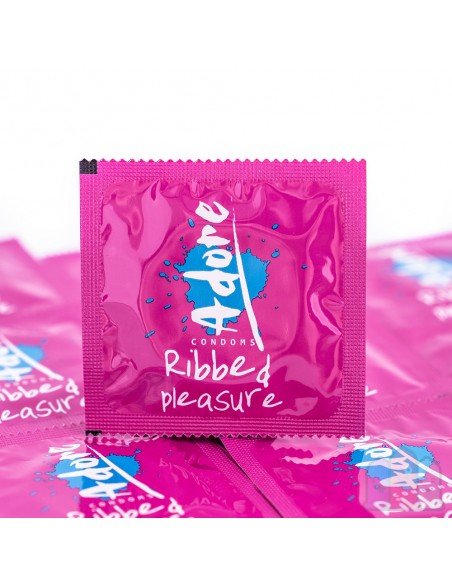 Adore Ribbed Kondome