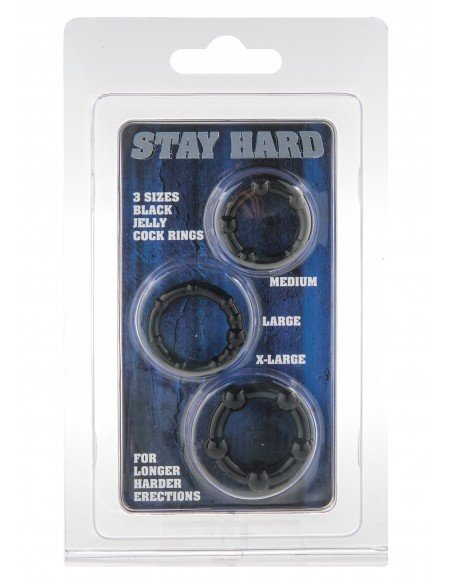 Stay Hard Silicon Power Ring Set