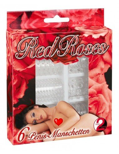 Red Roses Penisringe 6 st