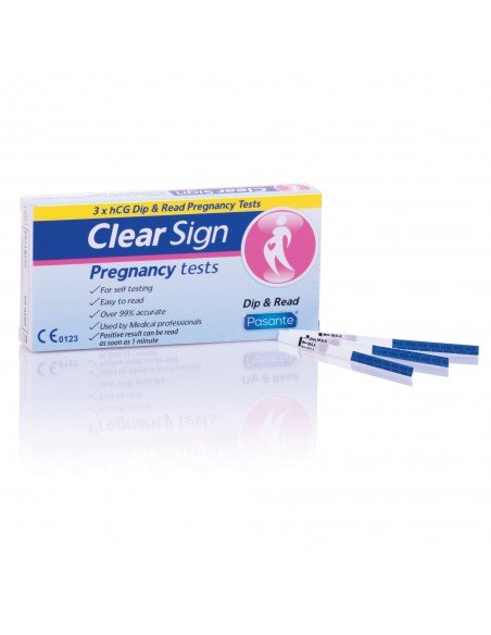 Pasante Clear Sign (Streifen) Schwangerschaftstest 3St